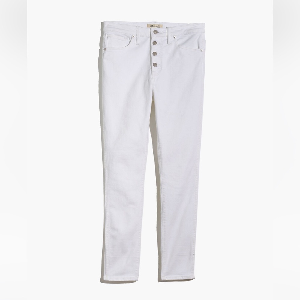 Madewell 10” White High-Rise Crop (Ankle) Jeans - size 25